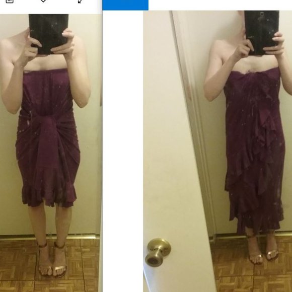 Free People Beach Faux Wrap Ruffle Flounce Maxi Skirt/Dress - Picture 12 of 16